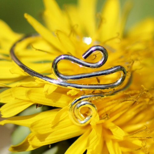 Adjustable Birthday Gift For Women's Solid Metal Stylish Toe Ring 925 Silver