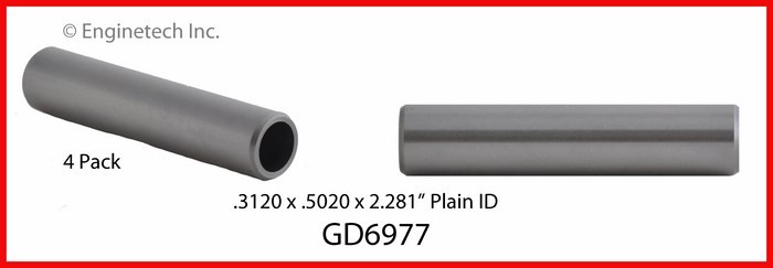 Enginetech GD6977 Engine Valve Guide Set - 4 Pack for Reliable Valve Train Suppo