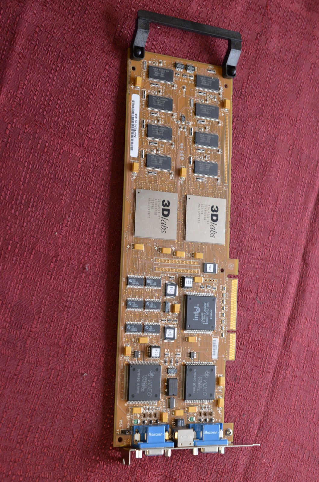 vintage computer board 3D Labs 21-DP116-03 54-VB2A0-03-E05 graphics card  video