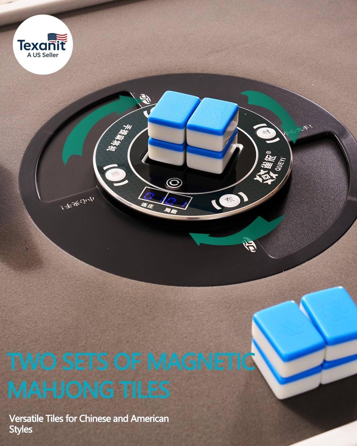 Portable Automatic Mahjong Table, Hand-Held Mini-Mahjong, Automatic Mahjong, Fol