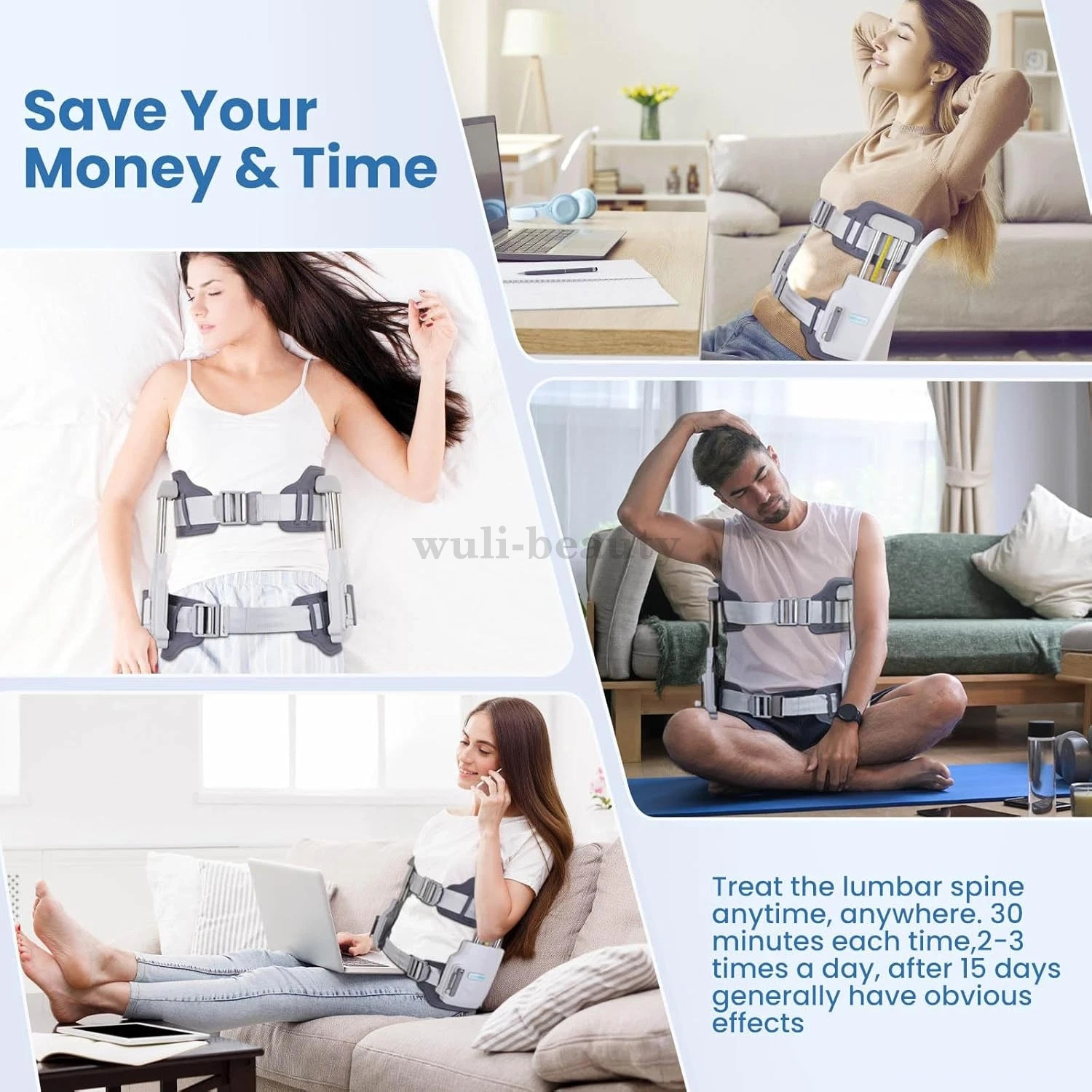 Lumbar Traction Device,Spinal Decompression Devices，lumbar decompression belt US