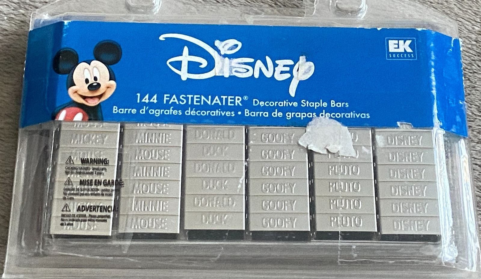 EK Success Fastenater Decorative Staple Bars DISNEY MOMENTS Papercrafts 144 ct
