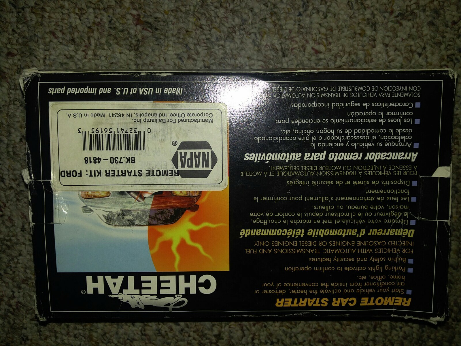 Cheetah Remote Starter Kit Bk730 4818