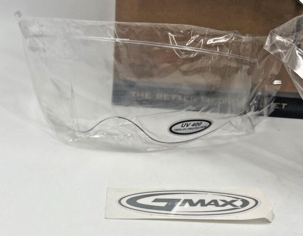 GMAX GM65S PEAK Solid Full Dressed Helmet FLAT WHITE Size SMALL 55-56CM