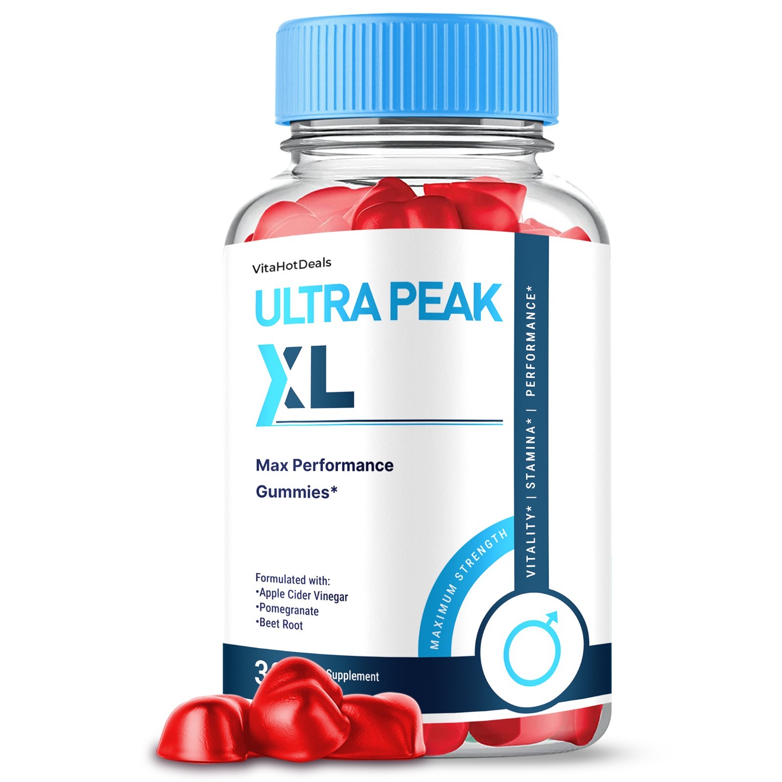 Ultra Peak XL Gummies, Max Strength, UltraPeak XL Supplement (1 Pack)