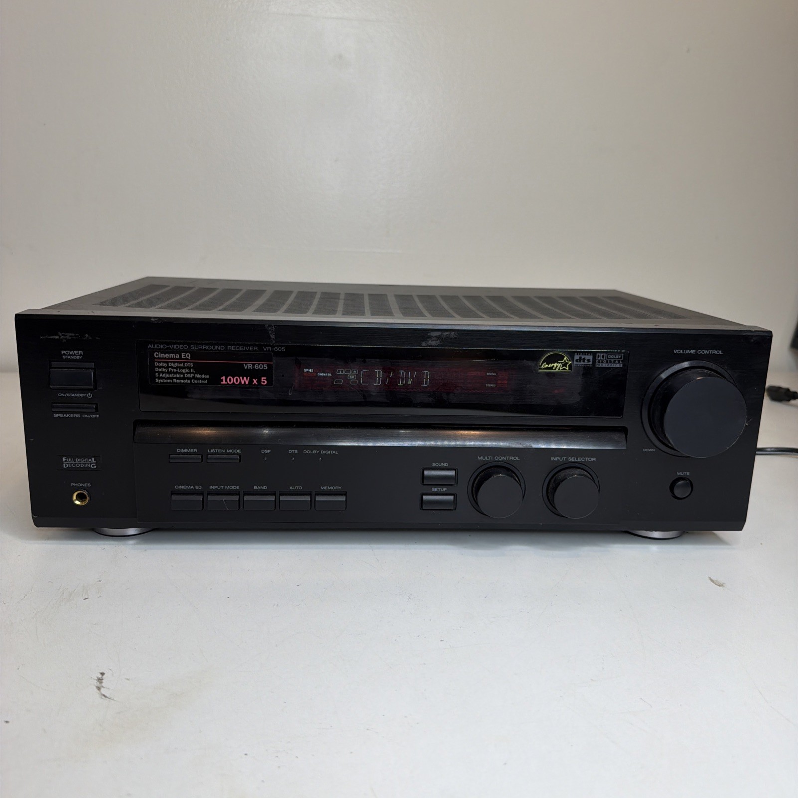 Kenwood VR-605 Audio Video Surround Receiver Vintage