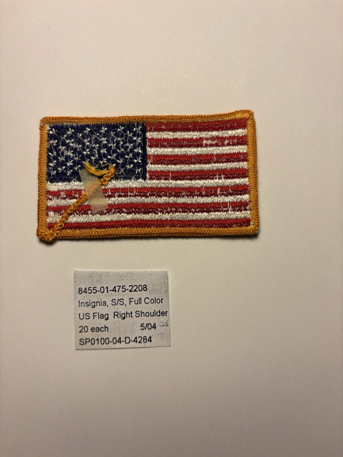 US Flag R/H Shoulder Patch Insignia
