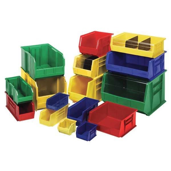 Quantum Storage Systems Qus224gn Hang & Stack Storage Bin, Polypropylene,