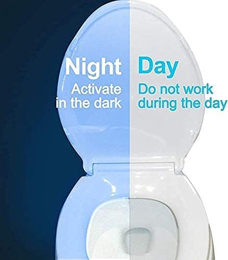 Color Changing Toilet Night Light - Motion Sensor LED, UV Activated, Smart Light