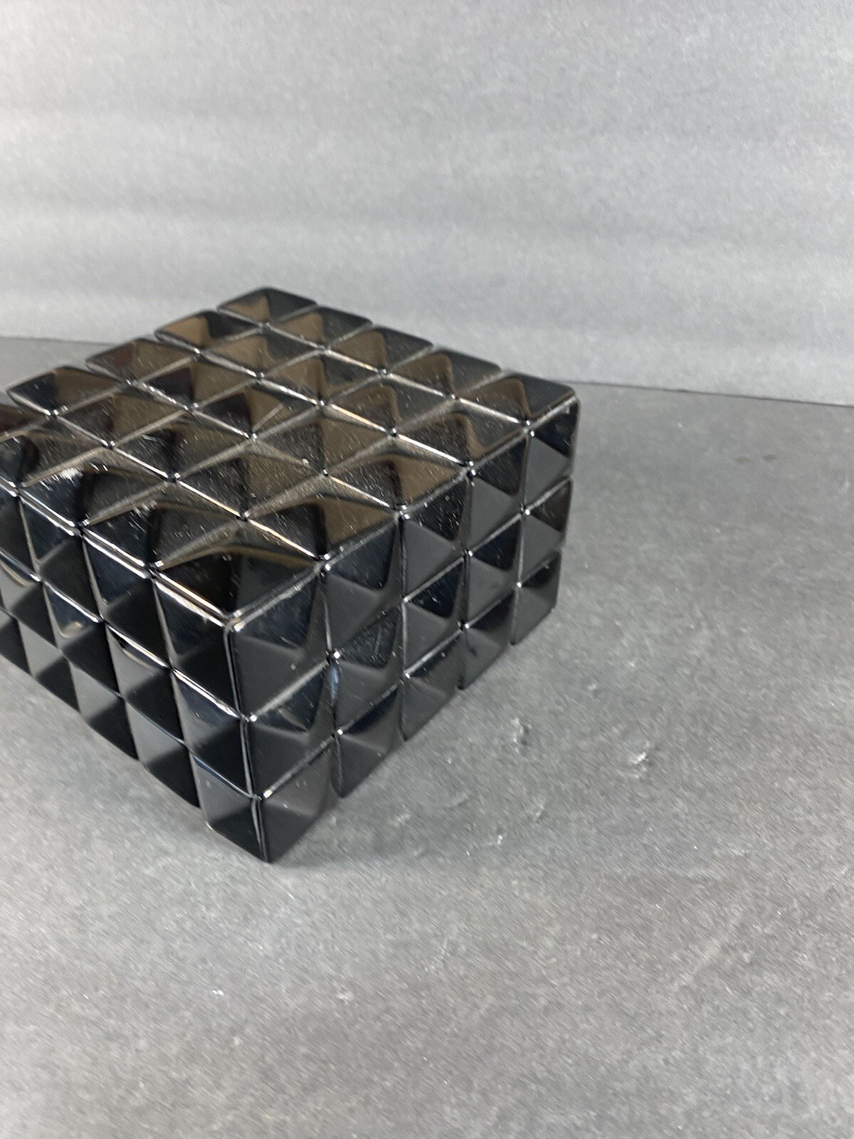 Decorative Geometric Style Black Decor Box