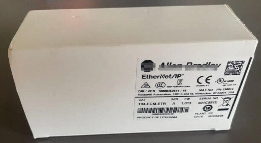NEW Allen-Bradley 193-ECM-ETR ETHERNET / IP 193 ECM ETR 193ECMETR COMM MODULE