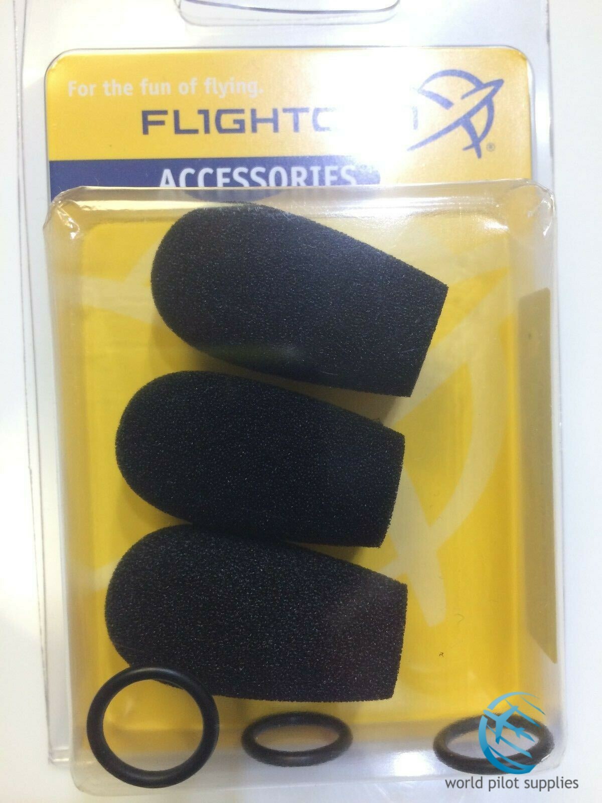 NEW FLIGHTCOM AVIATION MIC MUFF WIND SCREEN for the F20 3 pack p/n 103-0607-21