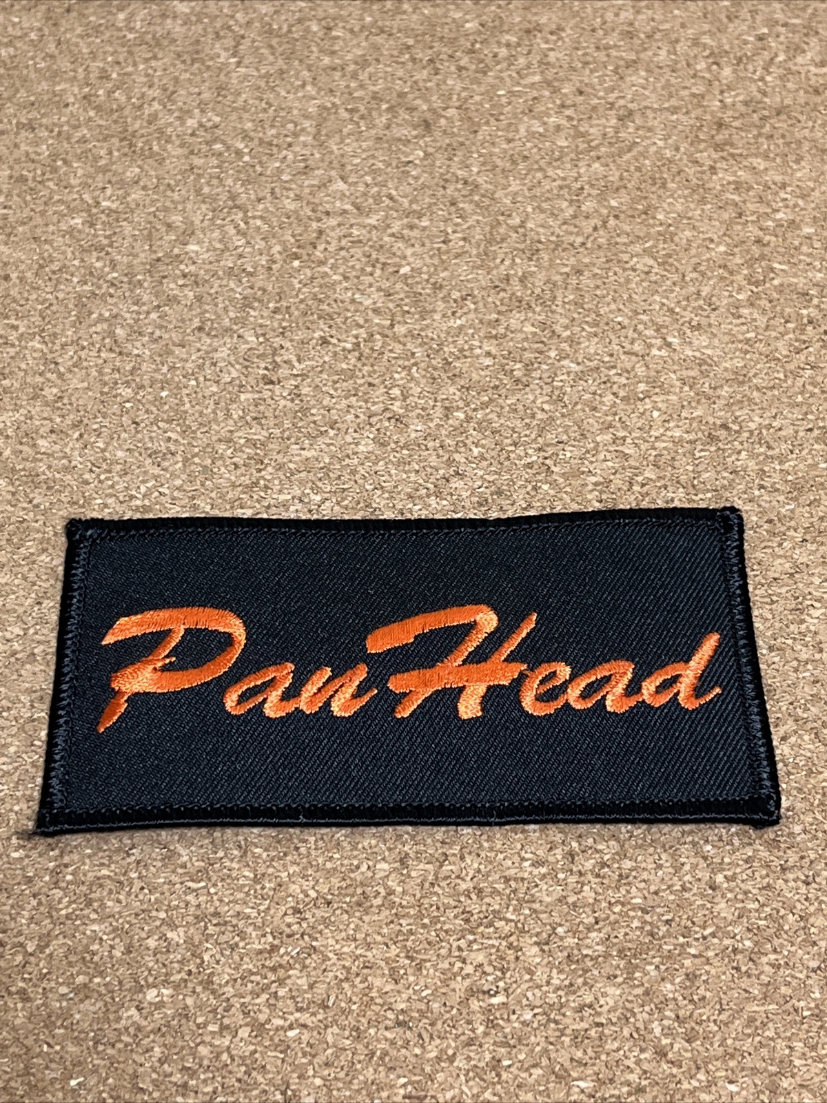 NEW Vintage HARLEY-DAVIDSON Patch Pan Head Rectangle 4" HOG 1980s V-Twin Engine