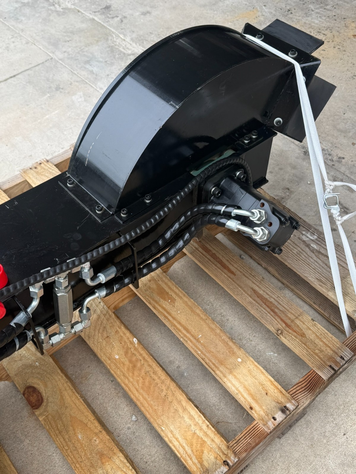 NEW-Skid Steer Hydraulic Stump Grinder Attachment – Quick Attach (NOT Mini)