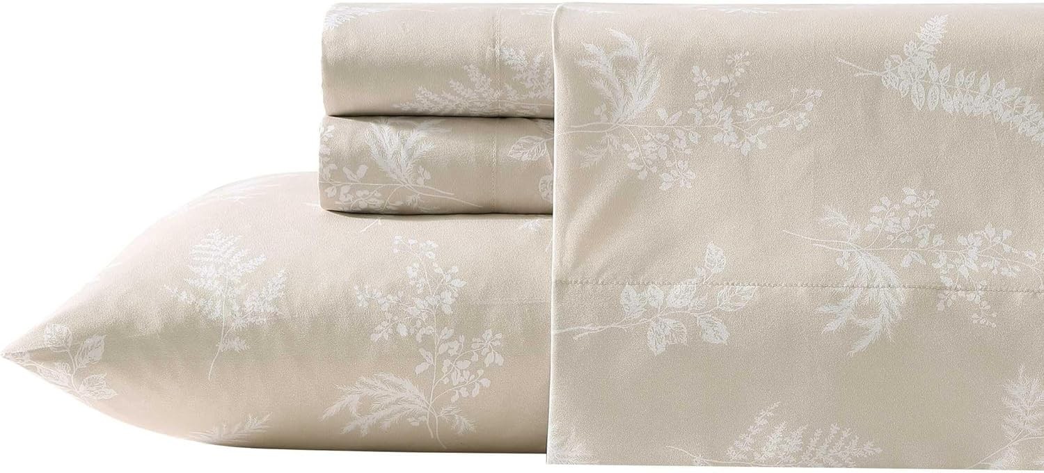 Wrangler - Sheet Set, Breathable & Wrinkle Resistant Full, Foliage Beige