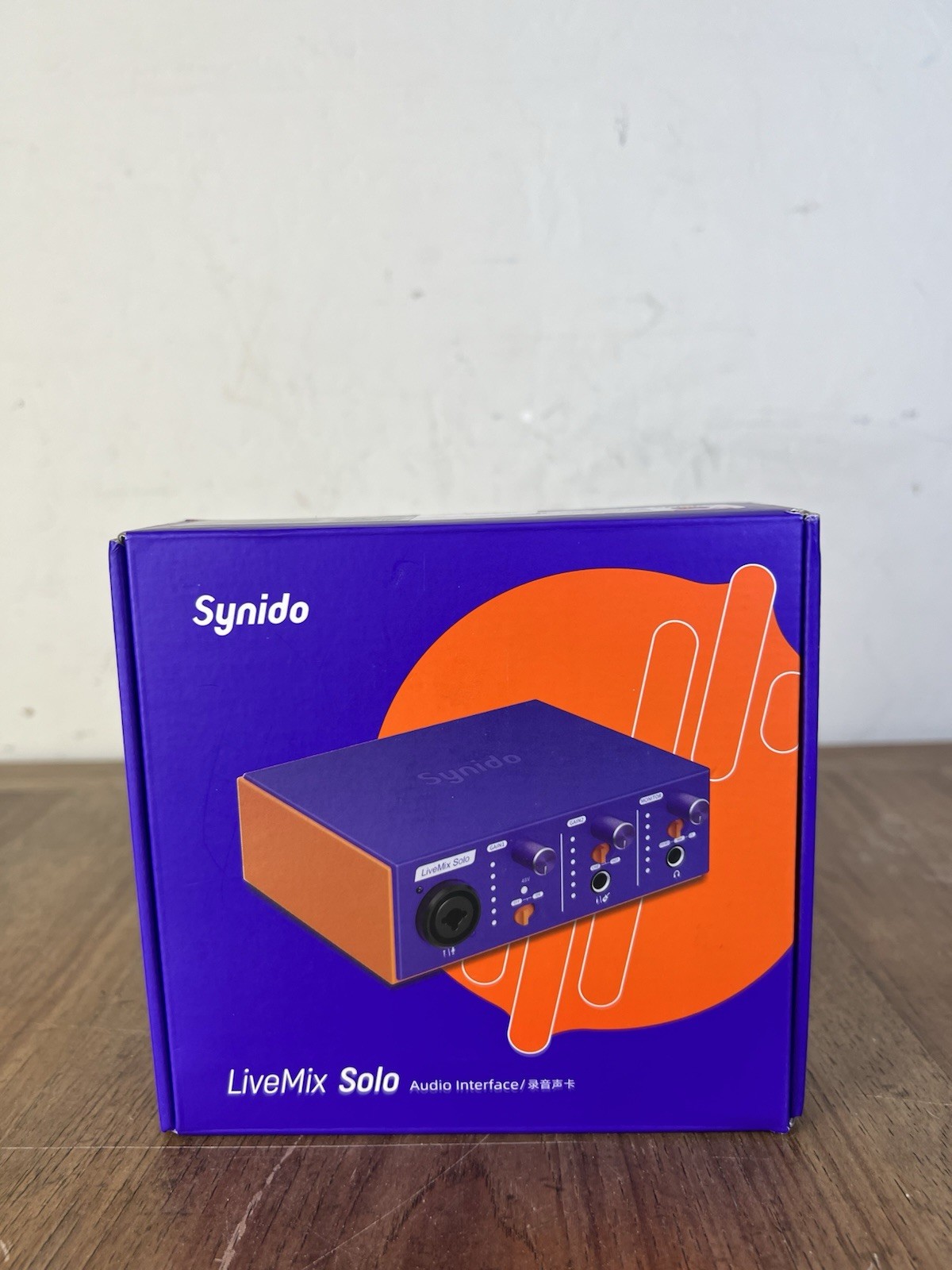 Synido LiveMix Solo USB C Audio Interface for Recording Music, Streaming