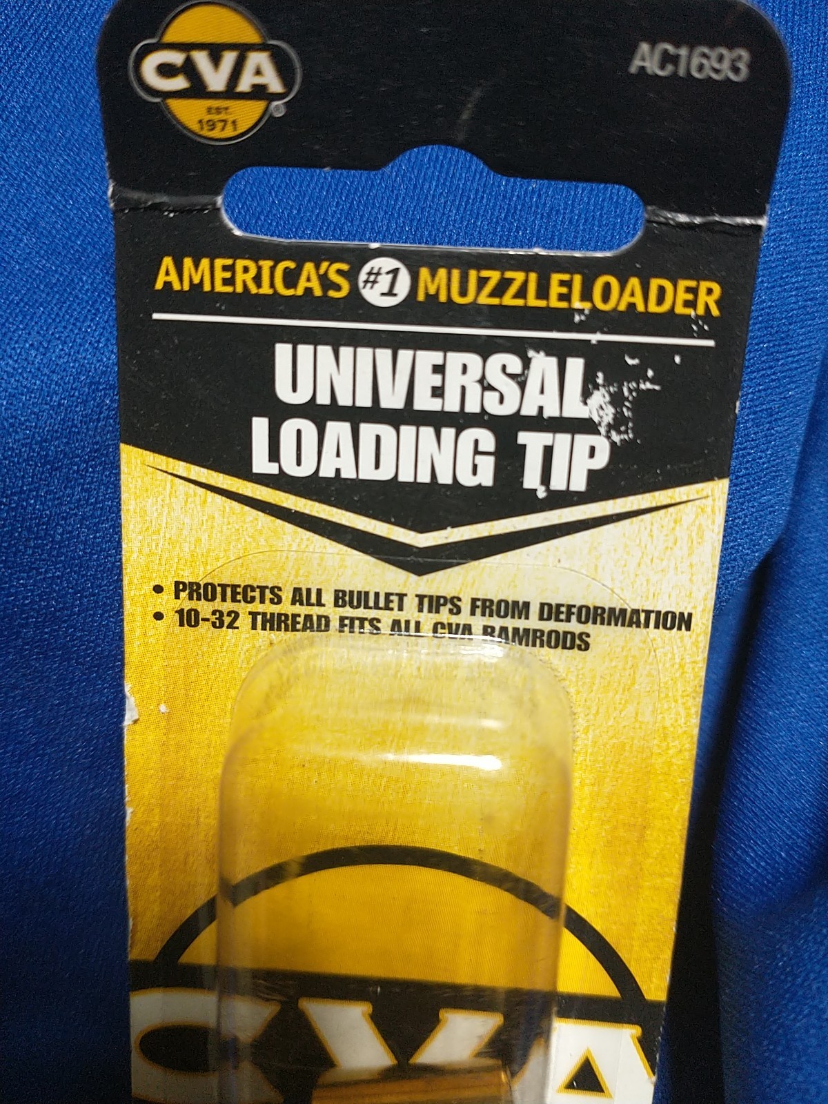 CVA UNIVERSAL LOADING TIP 10X32 THREADS #AC1693 BLACK POWDER ALL BULLET TYPES