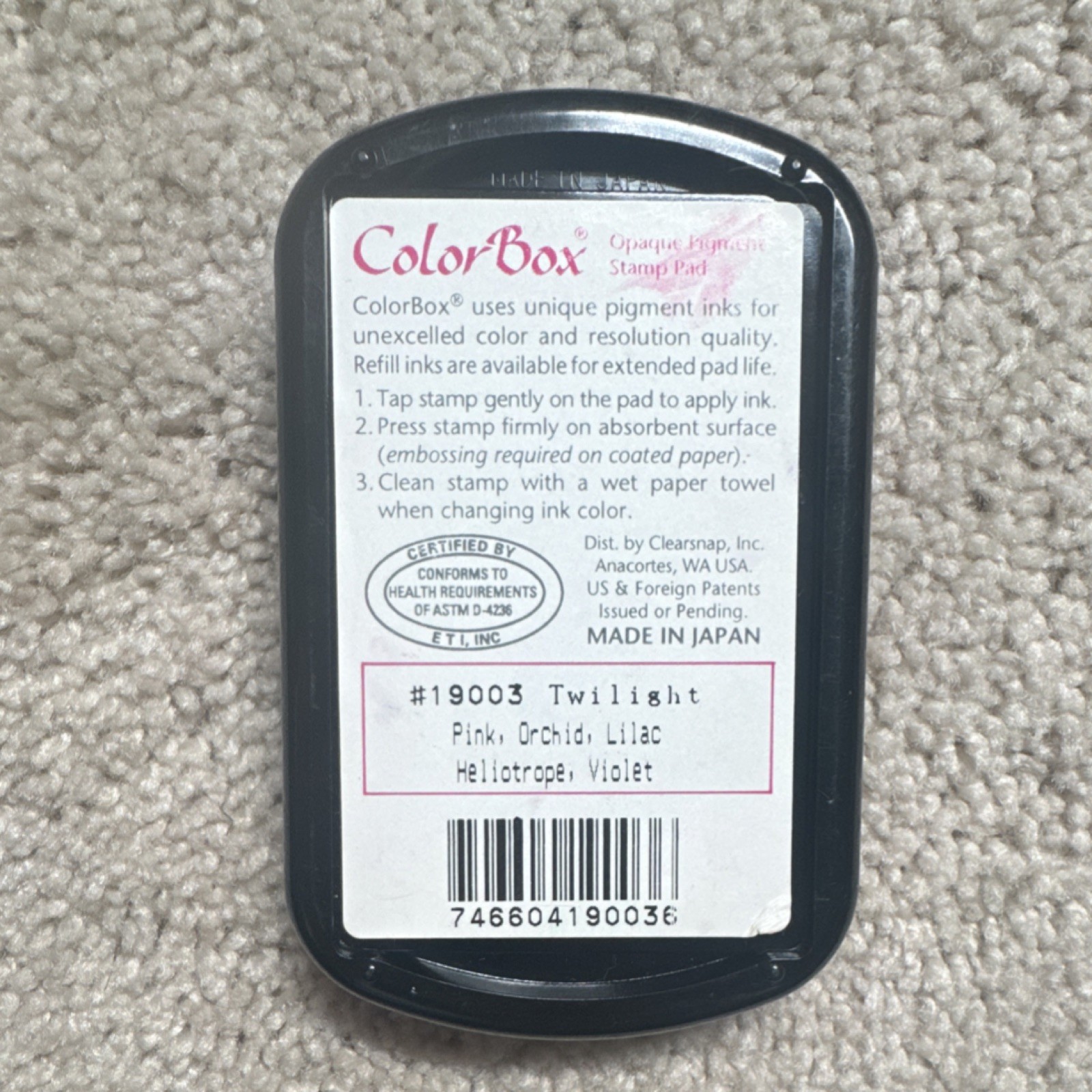 Paintbox and ColorBox Rainbow Stamp InkPad