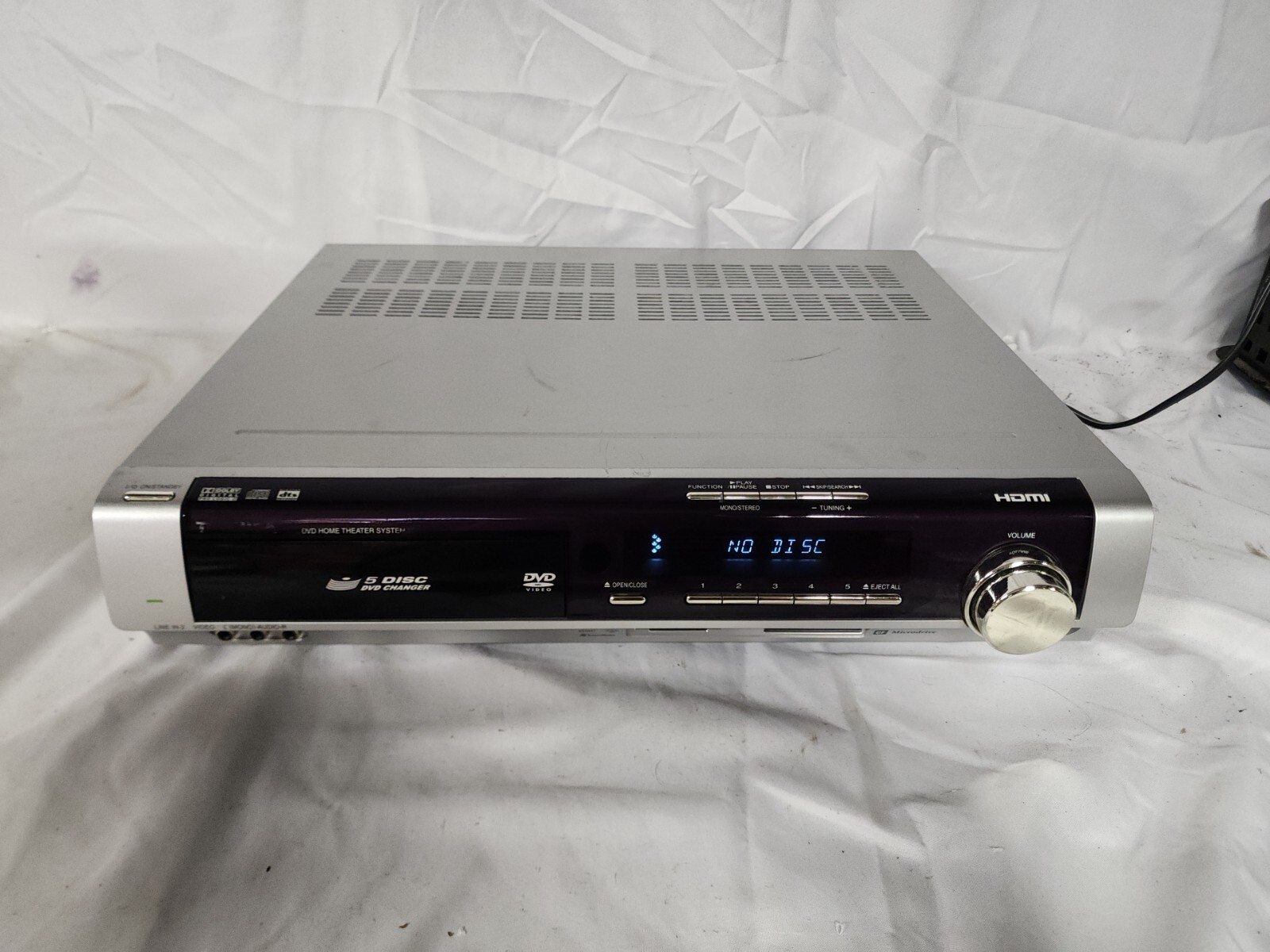 Toshiba 5 Disc DVD Home Theater System - (SD-C67HT-S-TC) -  No Speakers