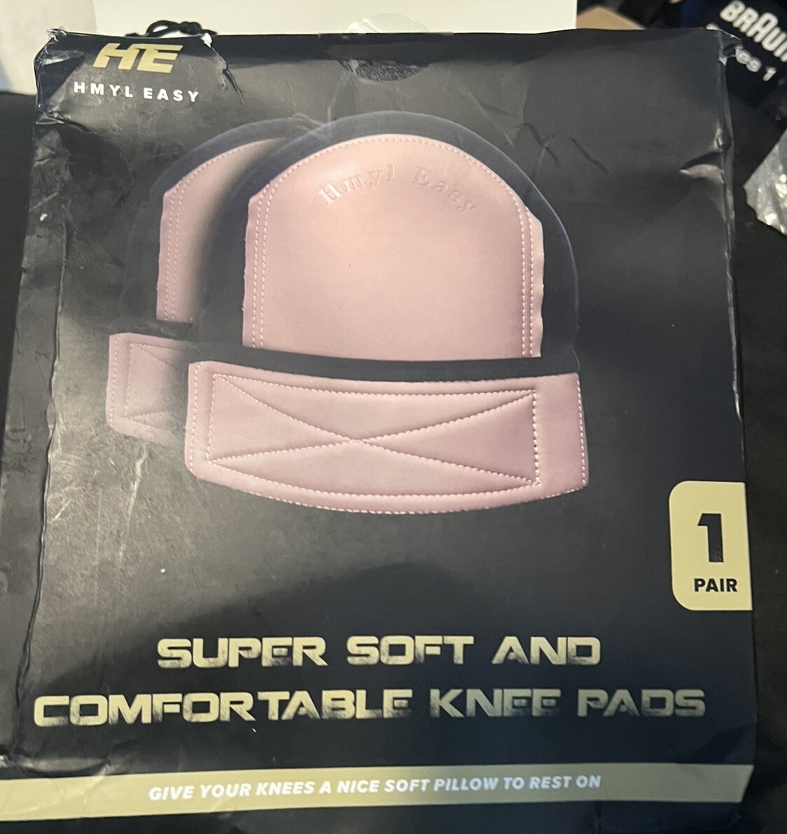 HMYL EASY Super Soft  Knee Pads for Work with Wide Single Non-Slip Str...