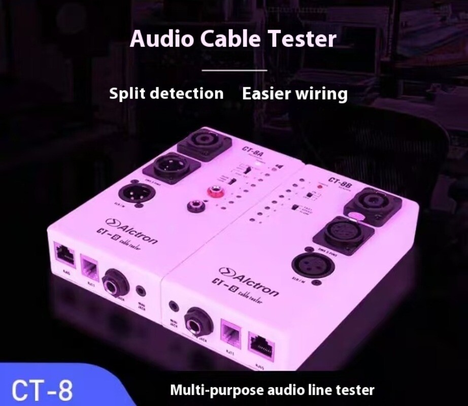 CT-8 Professional Multi-Purpose Audio Line Test Instrument Engineering Wiring，,