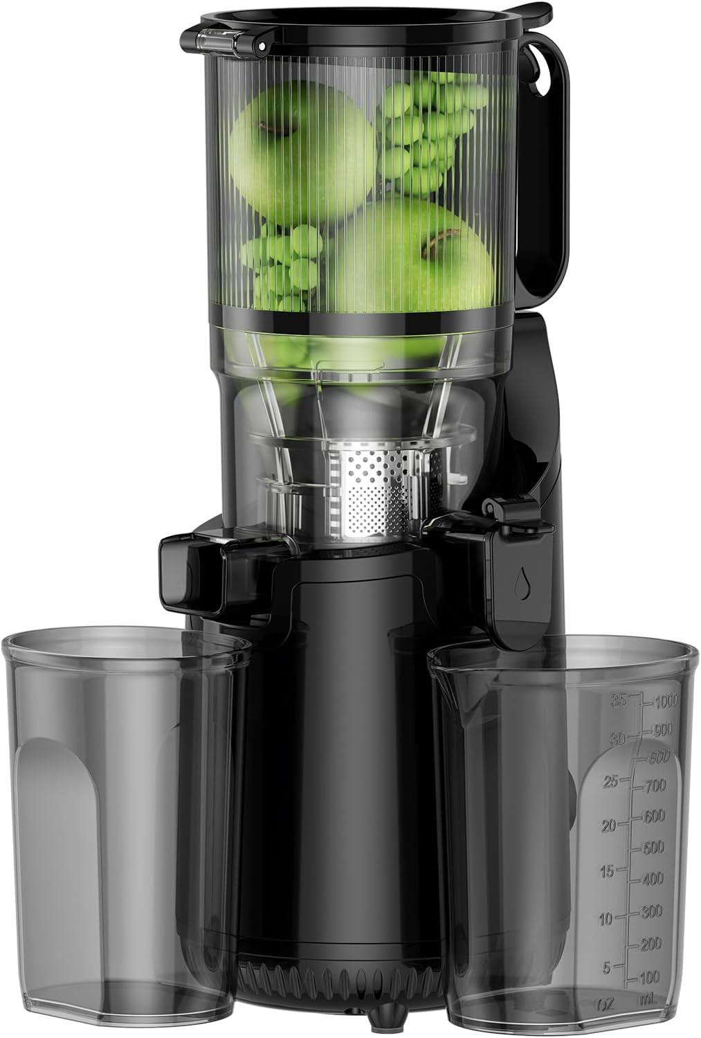 Amumu Cold Press Slow Juicer, 5.3?? Extra-Large Feed Chute, Easy Clean, BPA-Free