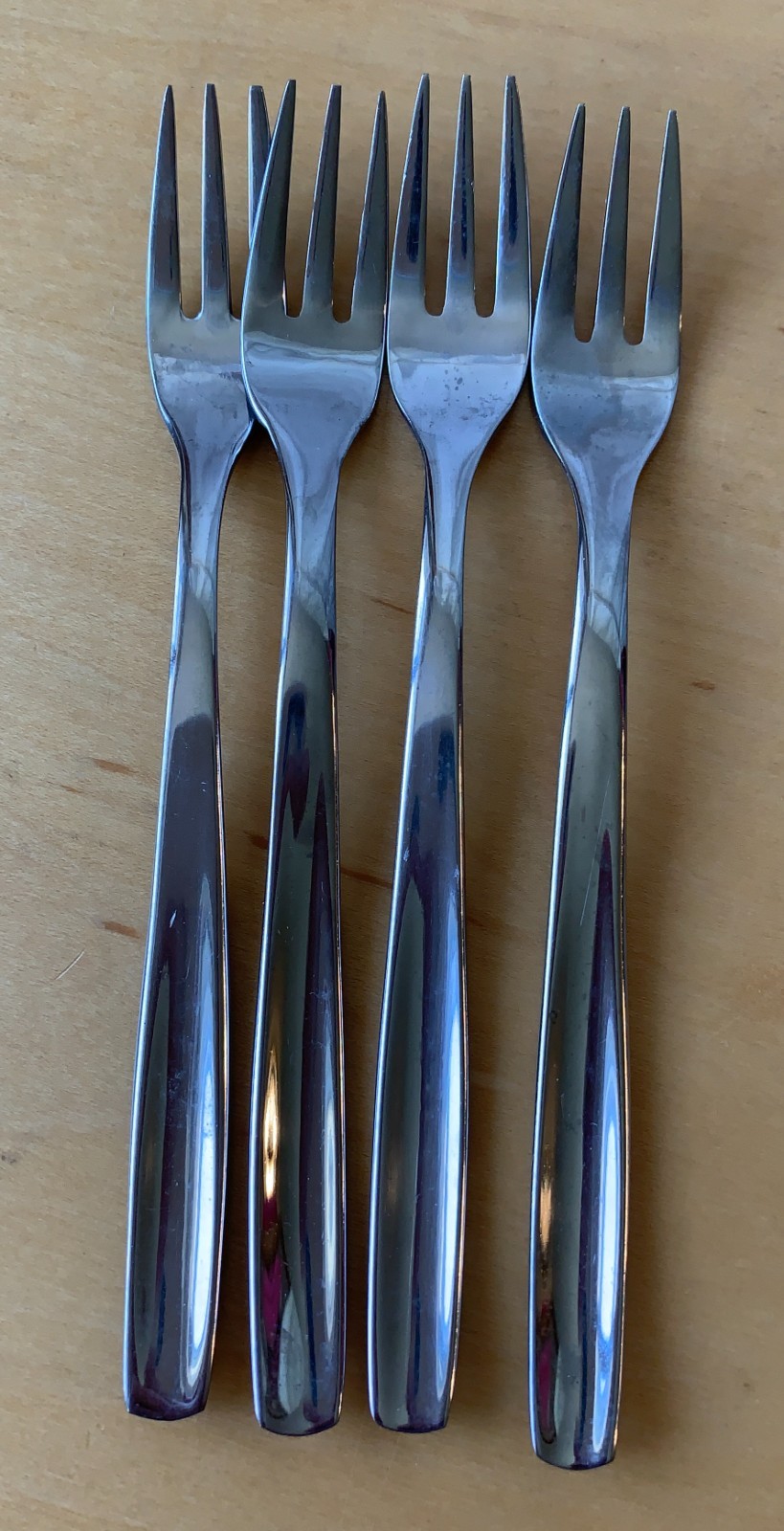 Lot of 4 GS Seafood or Cocktail Forks - 18/C Stainless - 5.5" long