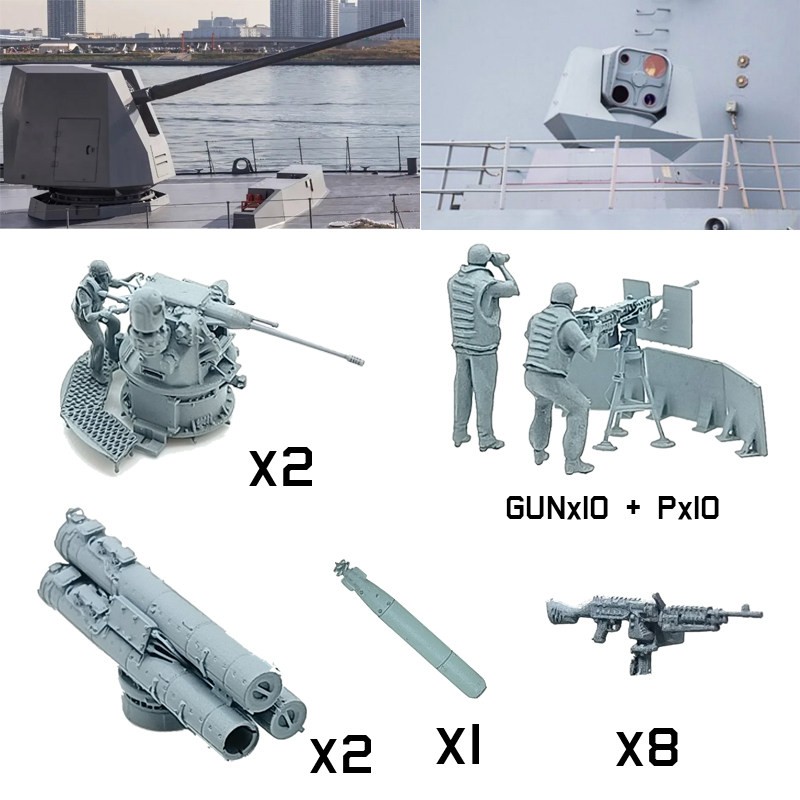 1/200 Weapon Set For Trumpeter 62010 USS Pinckney DDG-91 Arleigh Burke Destroyer
