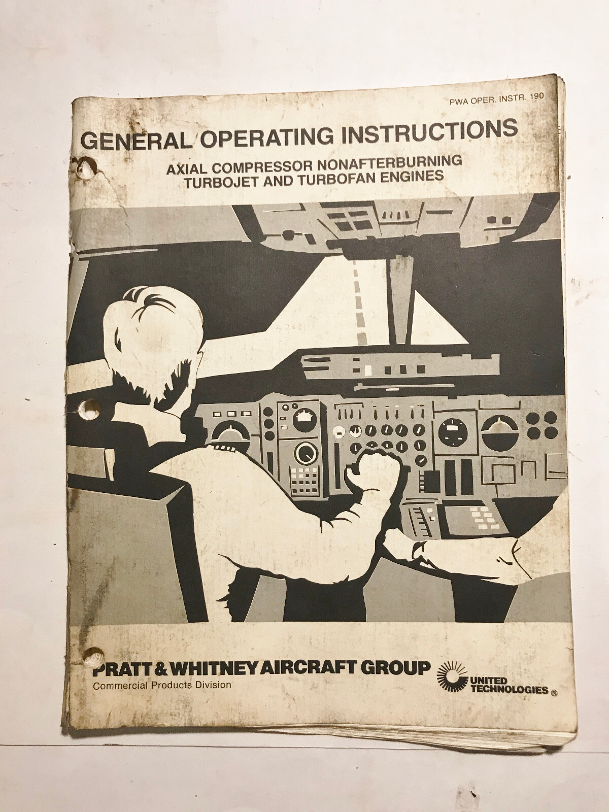 1976 Pratt & Whitney Aircraft General Operating Instruction Book For Turbojet