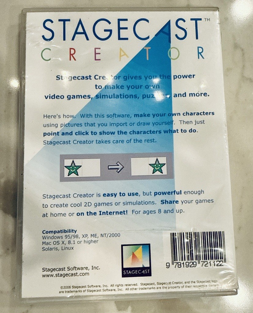 Vintage Stagecast Creator 2.0 PC/MAC Programing Game Building 2006 Rare!