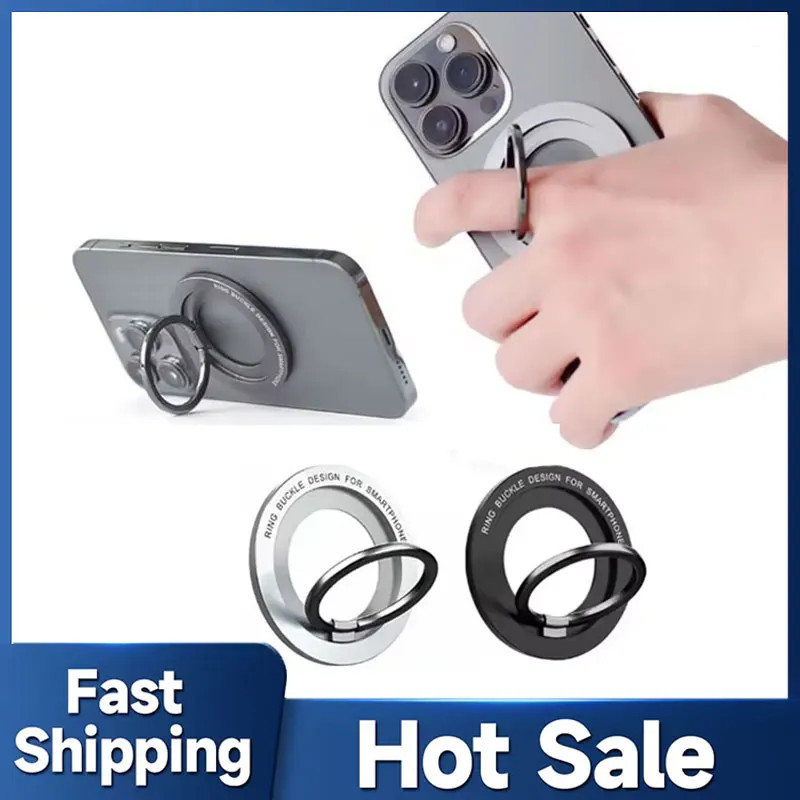 Magnetic Phone Holder Stand Finger Ring Grip Socket for MagSafe iPhone 16 15 14