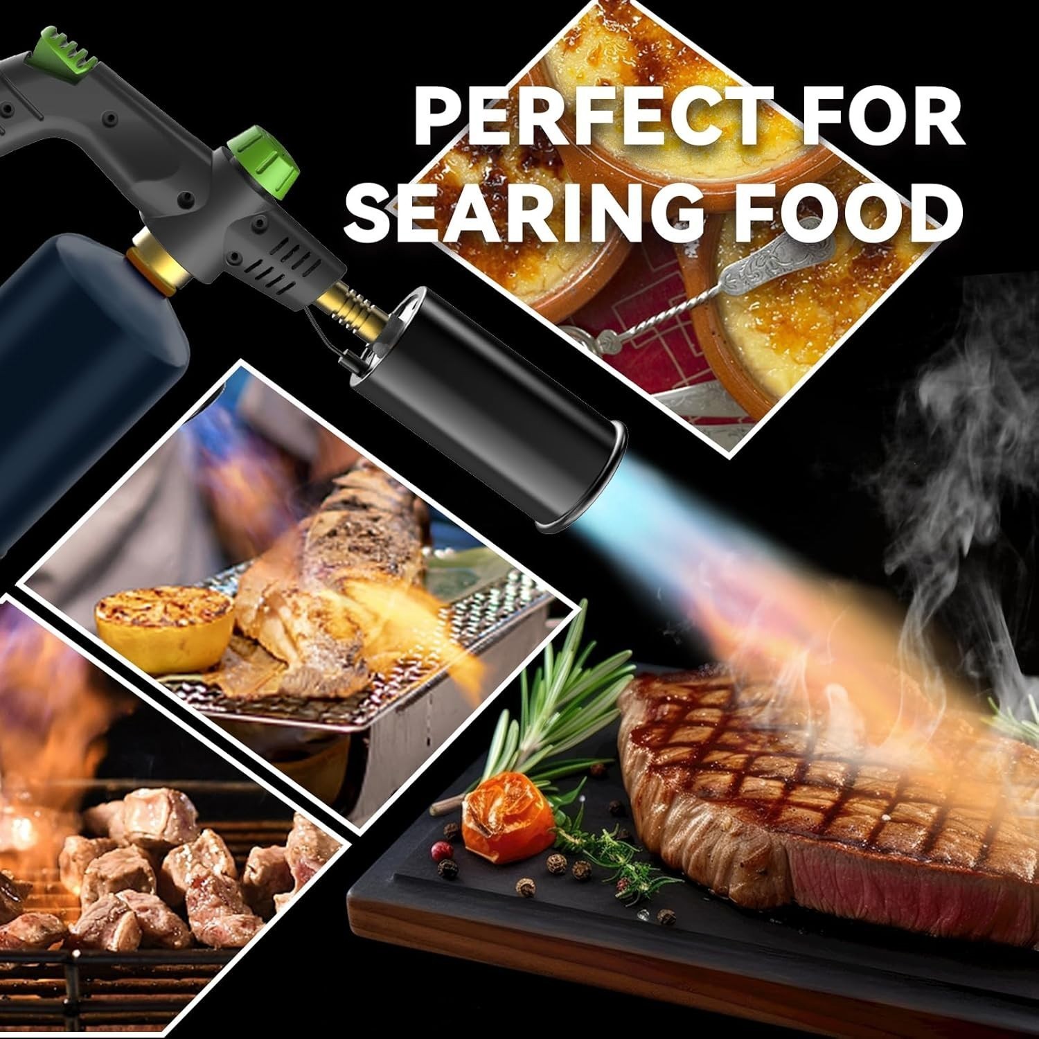 Kitchen Cooking Grill Propane Torch Searing Charcoal Camp Fire Starter Outdoor
