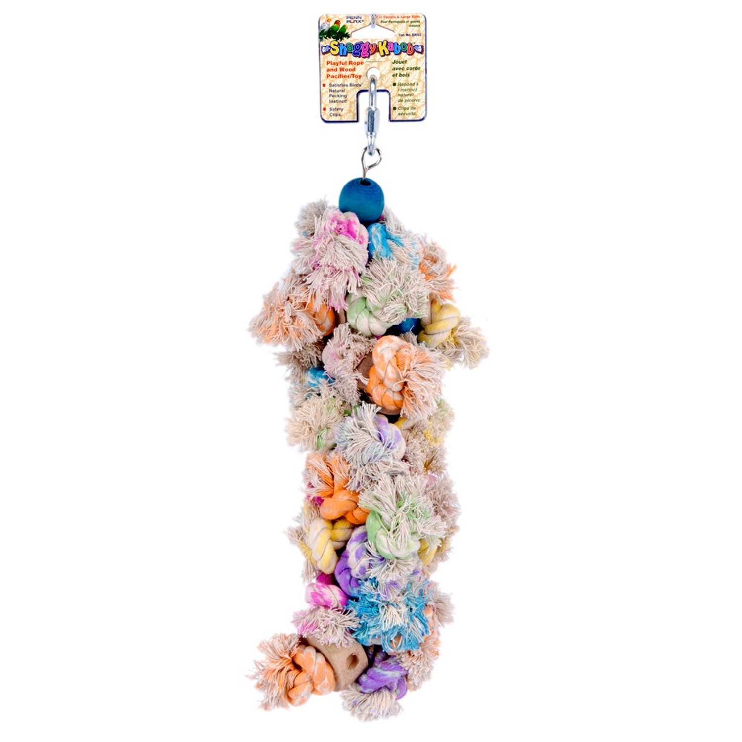 Penn Plax BA933 Shaggy Kabob Bird Toys, X-Large