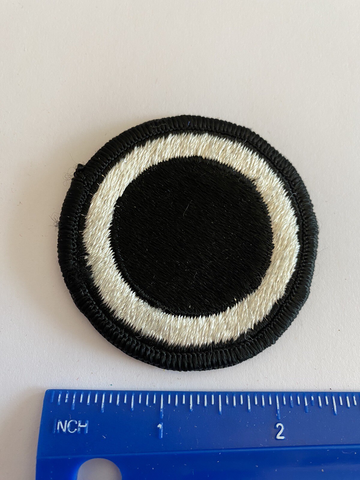 US Army 1st Corps White Black Circle INV5466