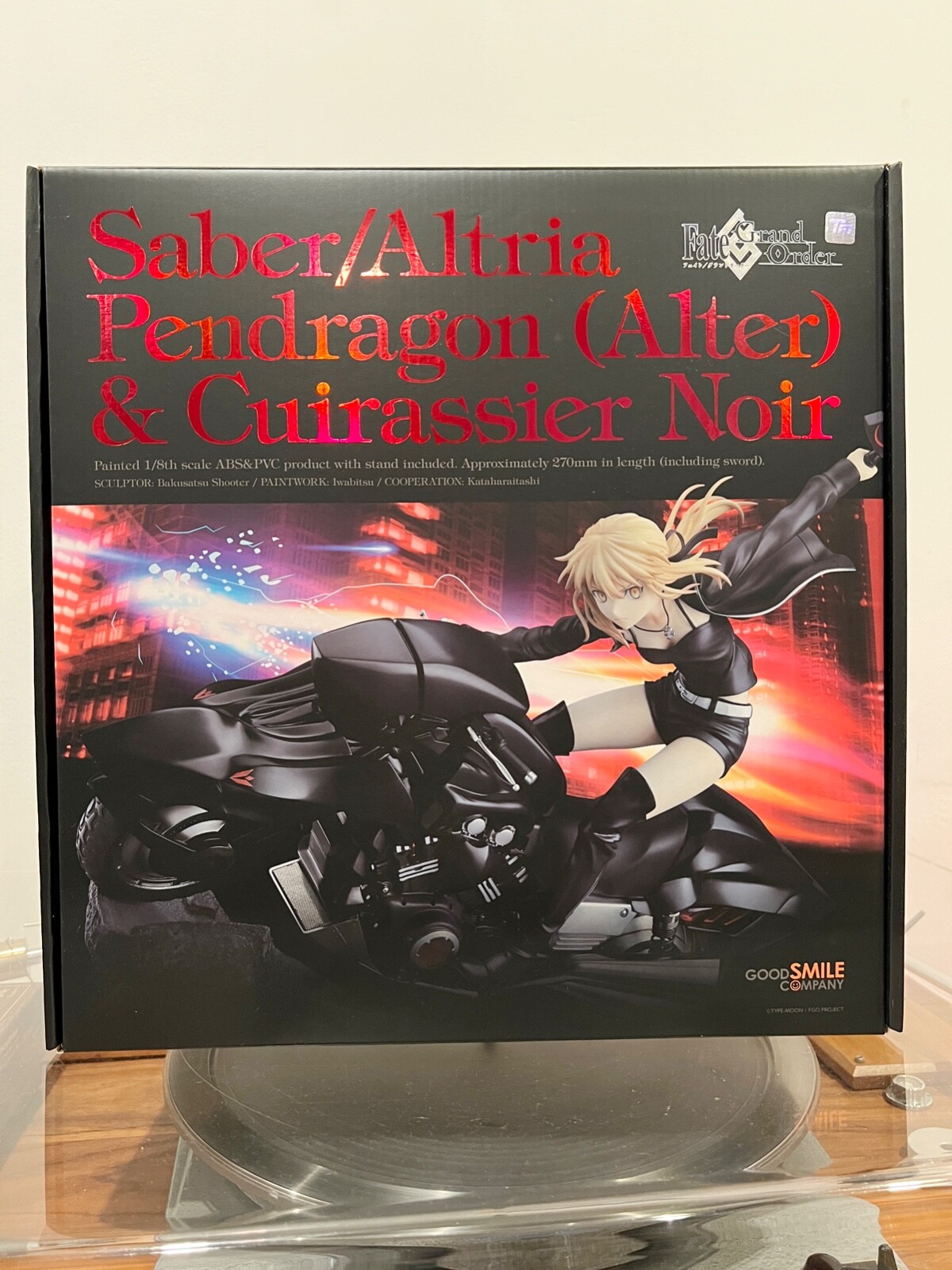 New Saber Altria Pendragon Alter Cuirassier Noir Figure Good Smile GSC Fate FGO