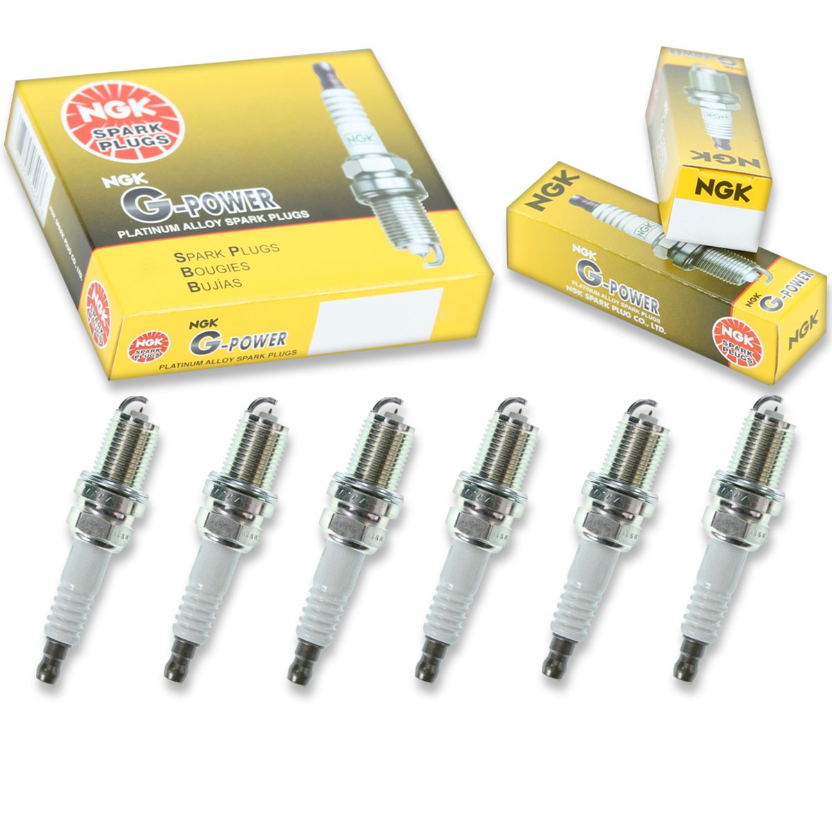 6 pcs NGK G-Power Spark Plugs for 2000-2004 Nissan Xterra 3.3L V6 - Engine gg