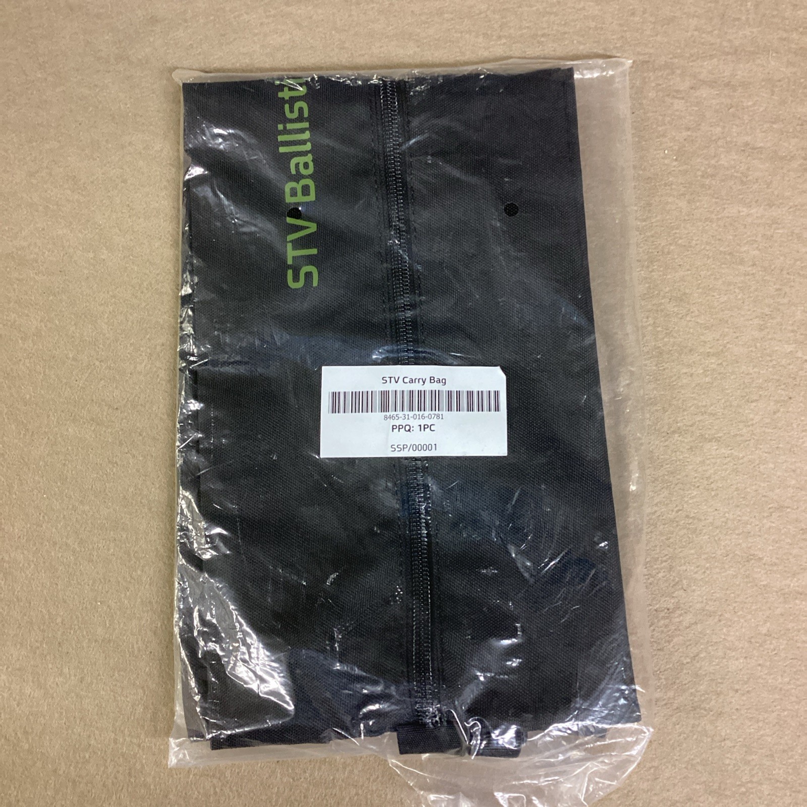 British Army VIRTUS Black Cordura STV Ballistic Carry Bag, Storage Bag, Stow