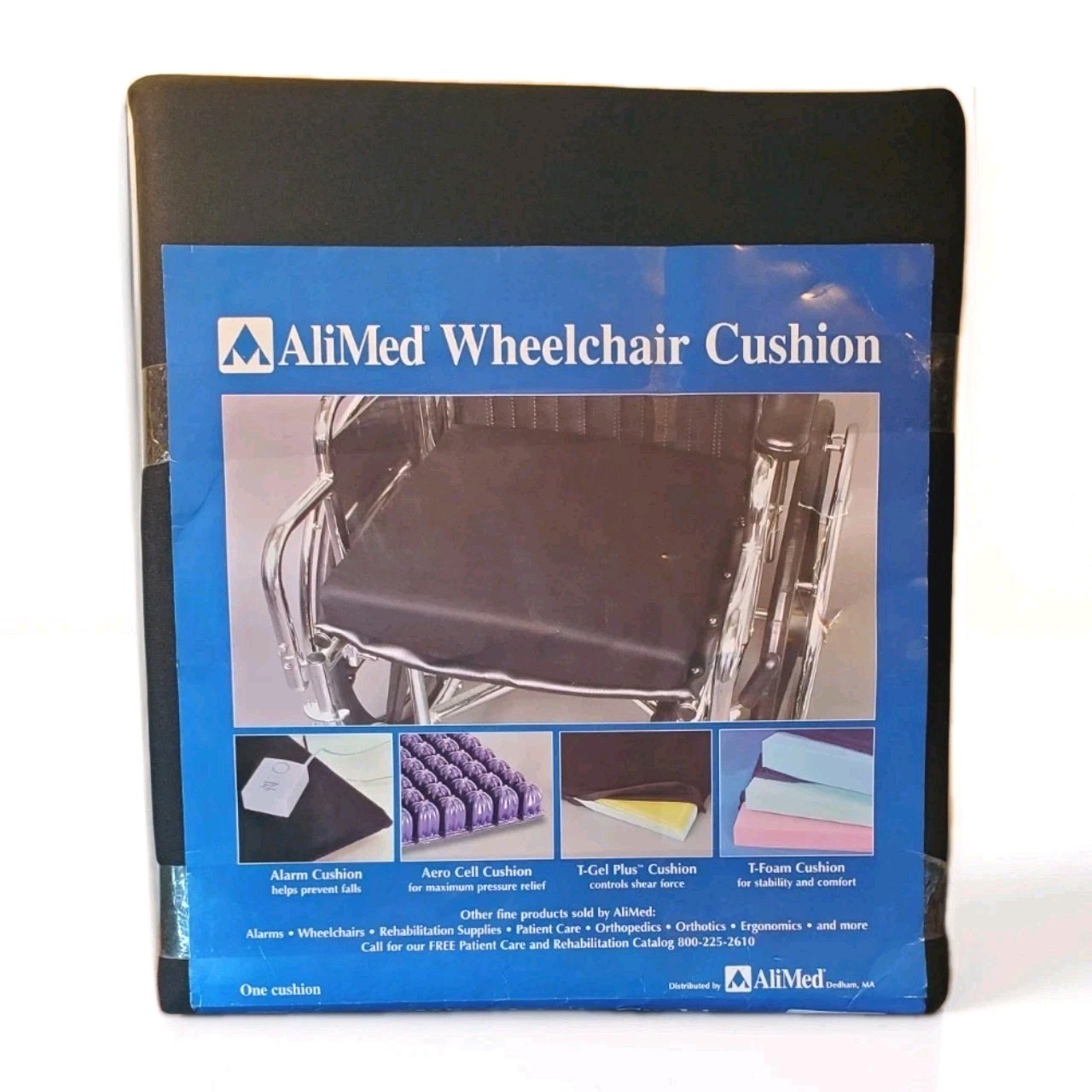 NEW - AliMed Wheelchair Cushion Gel Pad Foam Layers Water Resistant 16in X 18 in