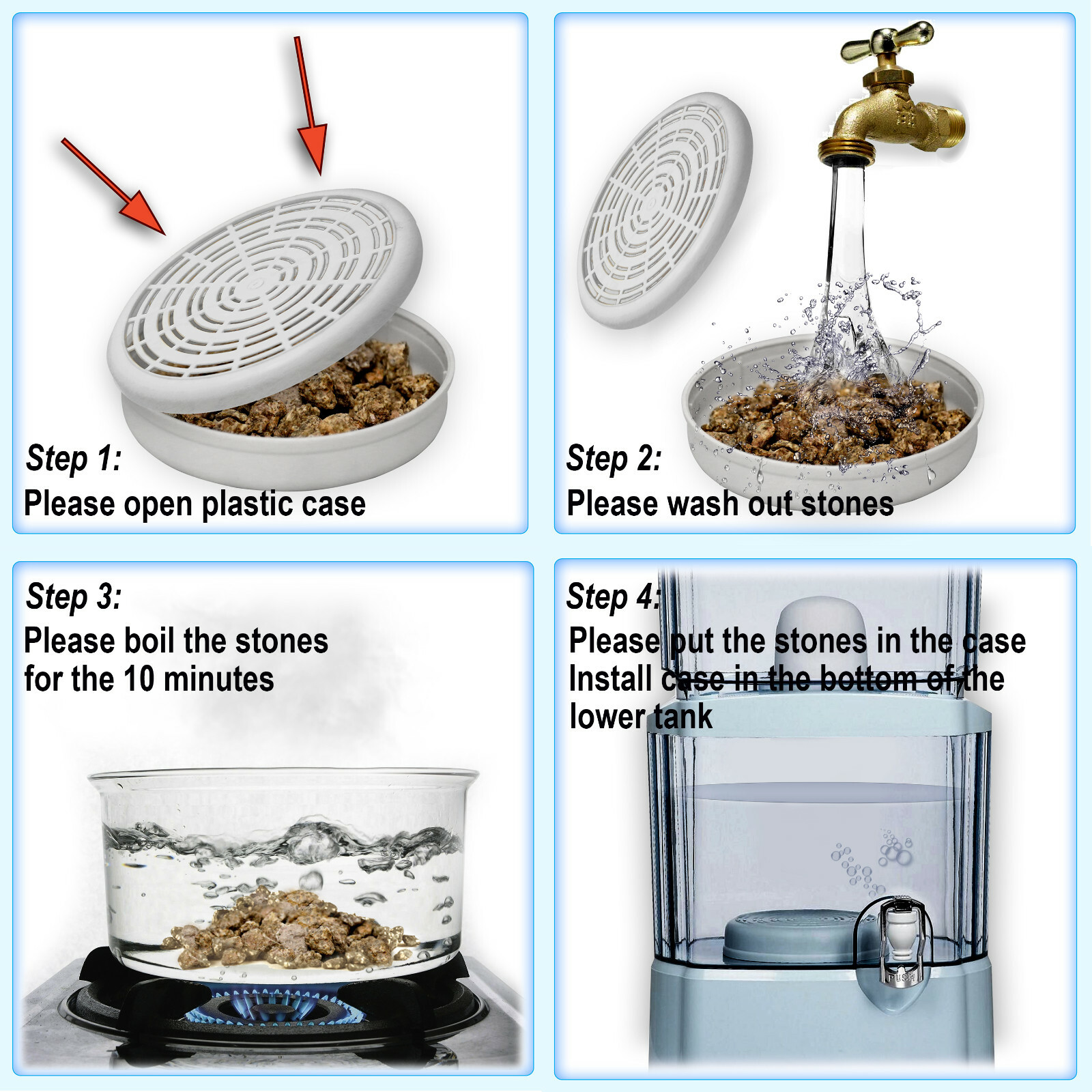 Replacement Ceramic Dome Water Filter 0.2 to 0.5 micron for Zen Systems 4 Pack