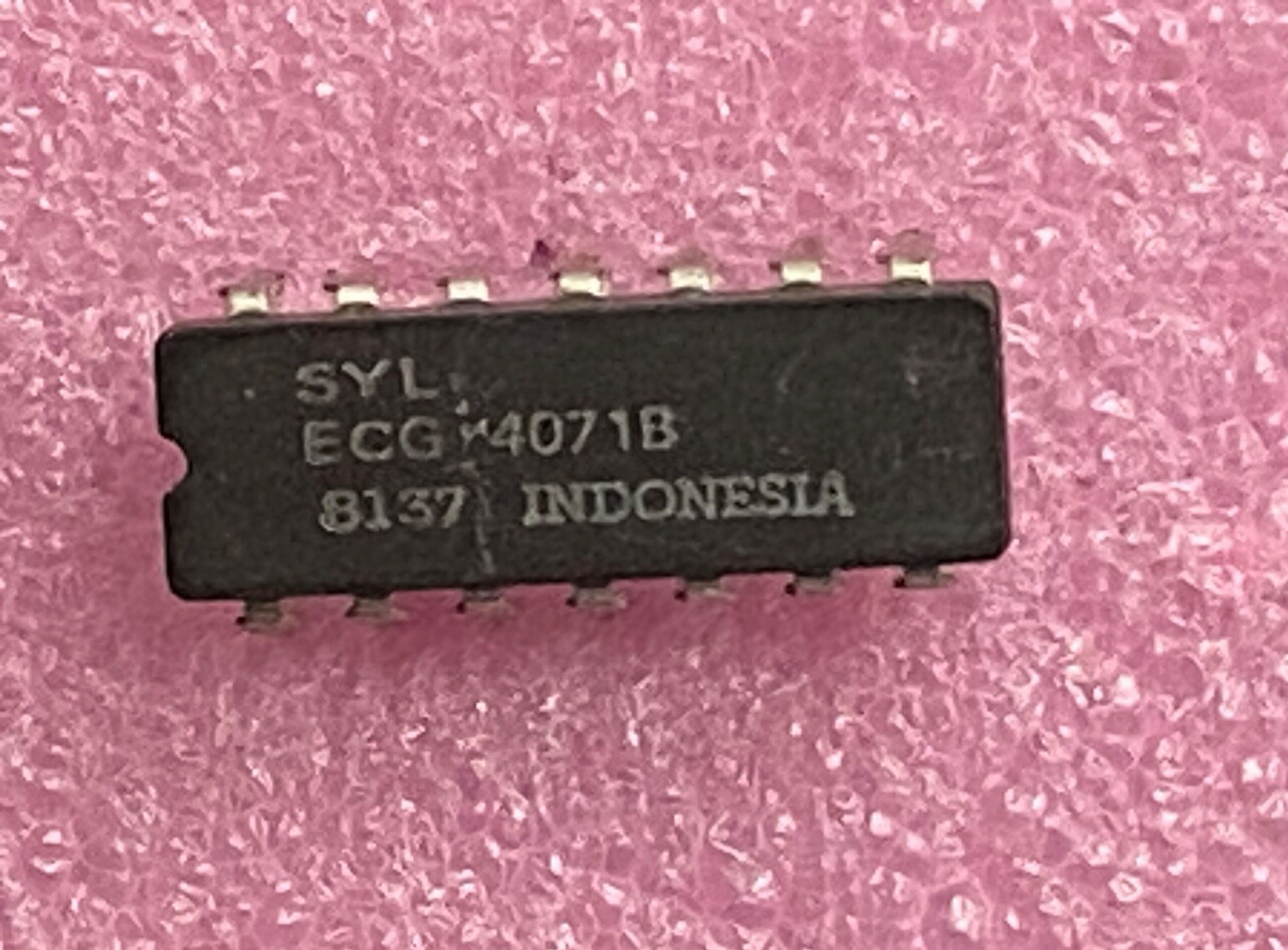 ECG Sylvania 4071B quad 2-input OR gate Integrated Circuit