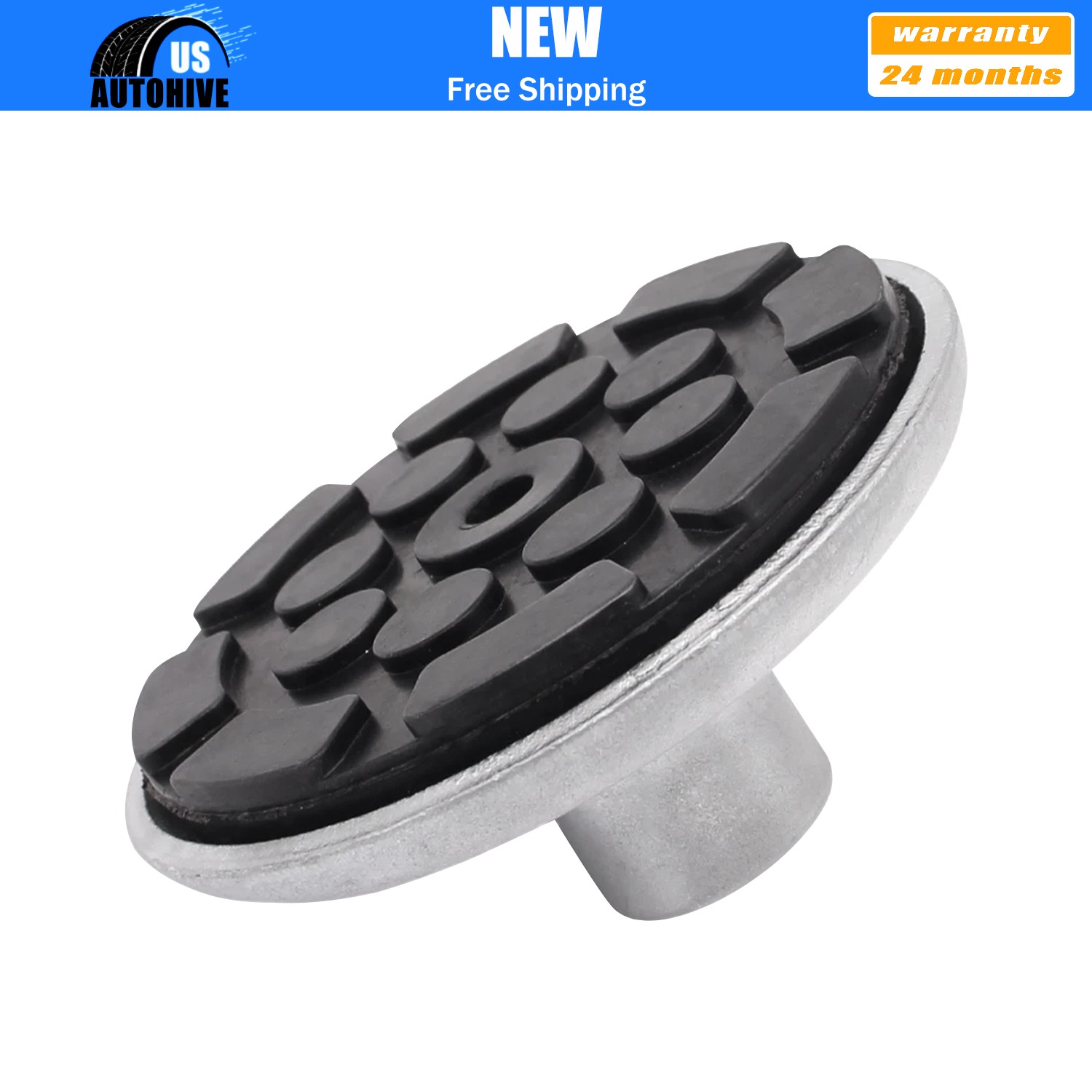 Round Lift Pad With Rubber Pad (1 1/2" Peg) For Atlas Automotive Equipment