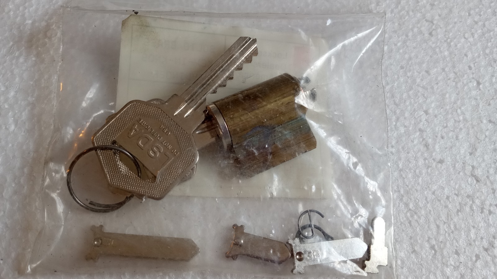 1Pc LSDA 5 Pin Key In Knob Cylinder Solid Brass (LS-K300LSAX26D KD universal use