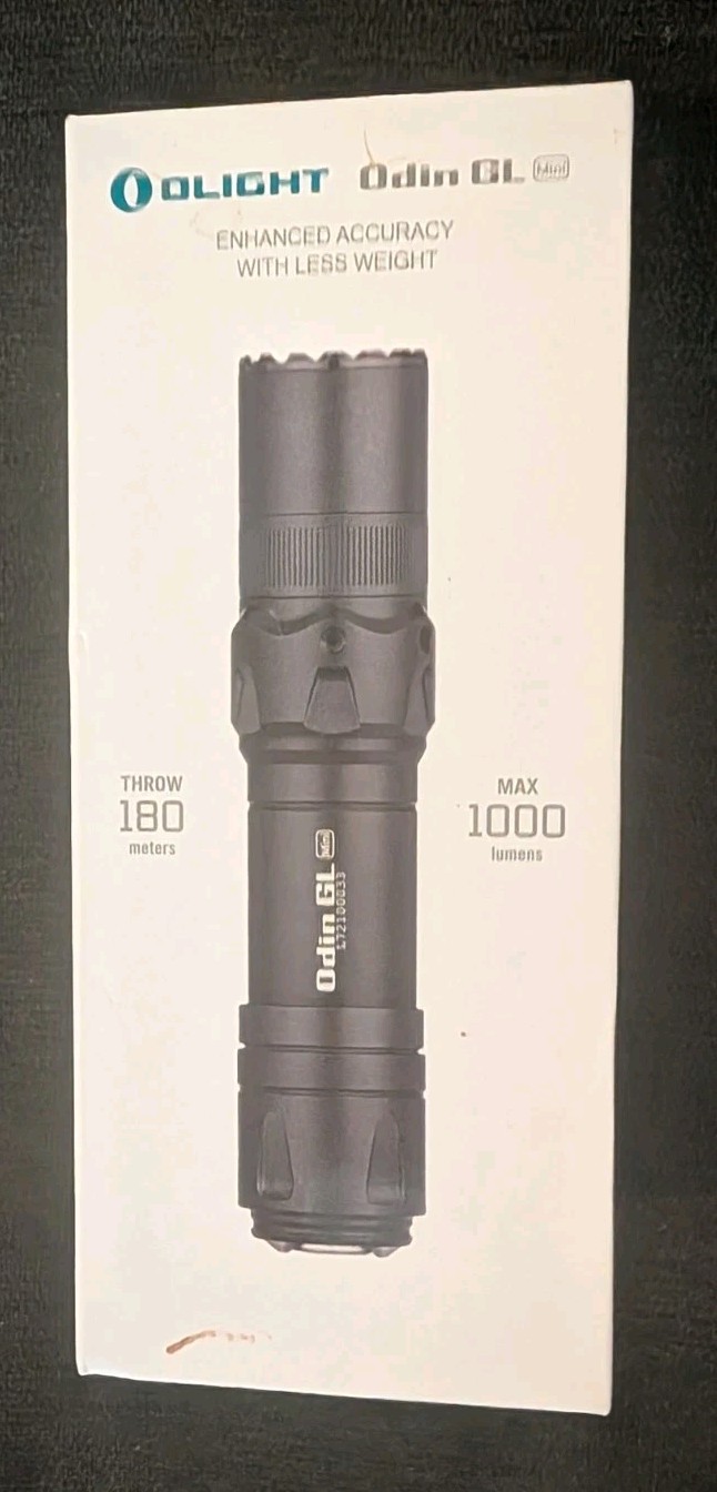 Olight Odin GL Mini 1000Lm Picatinny Mount Flashlight w/White LED & Green Laser