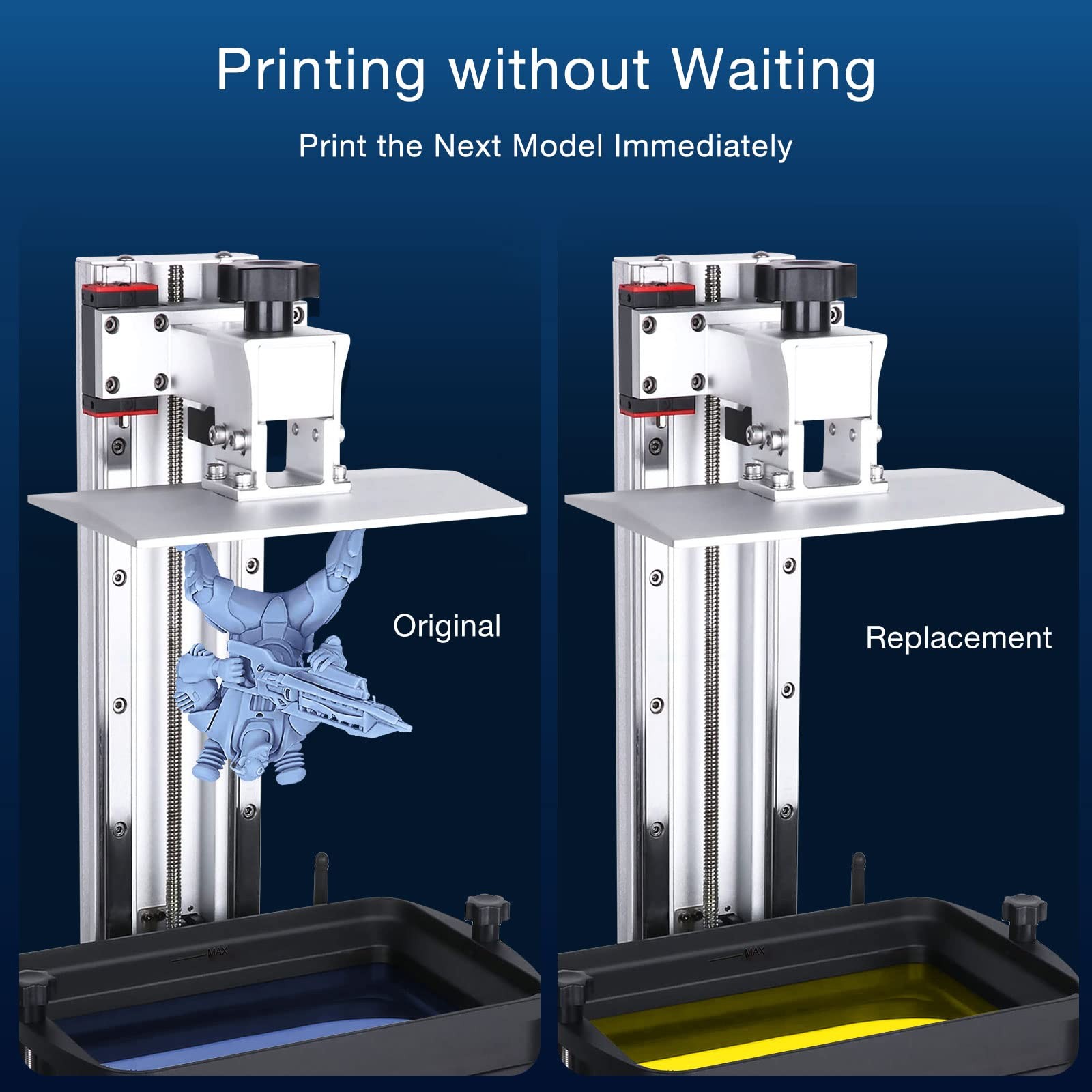 Mono X Build Plate,UniTak3D Textured Printing Platform 3D Printer Silver