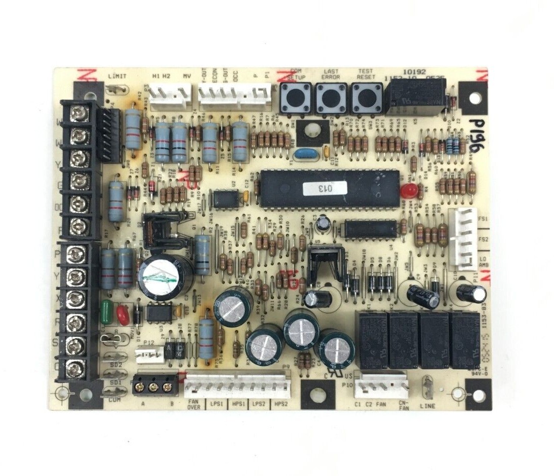 York Luxaire Coleman 1153-10 Furnace Control Circuit Board 10192 used #P196