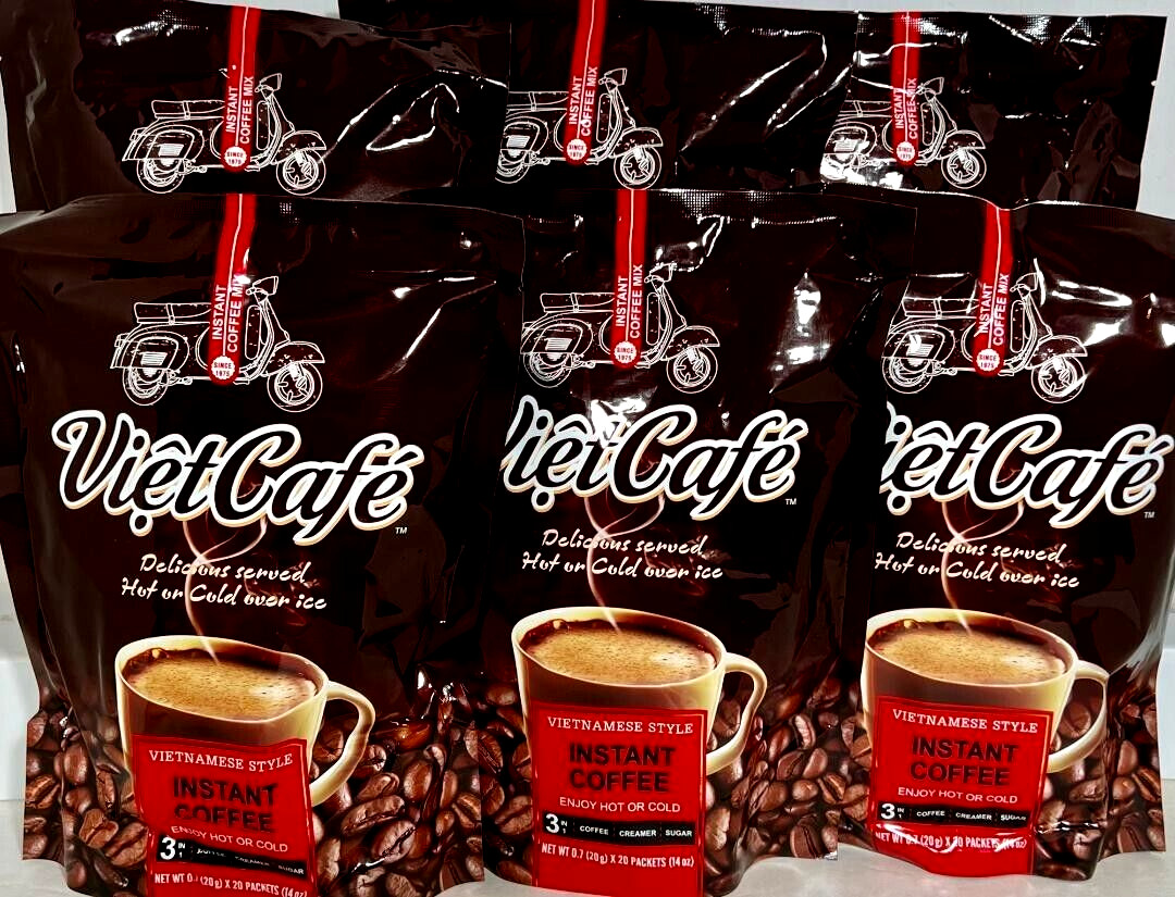 VietCafe 3-In-1 Instant Vietnamese Coffee 20 Sachets x 20g(Pack of 6)~11/27/2026