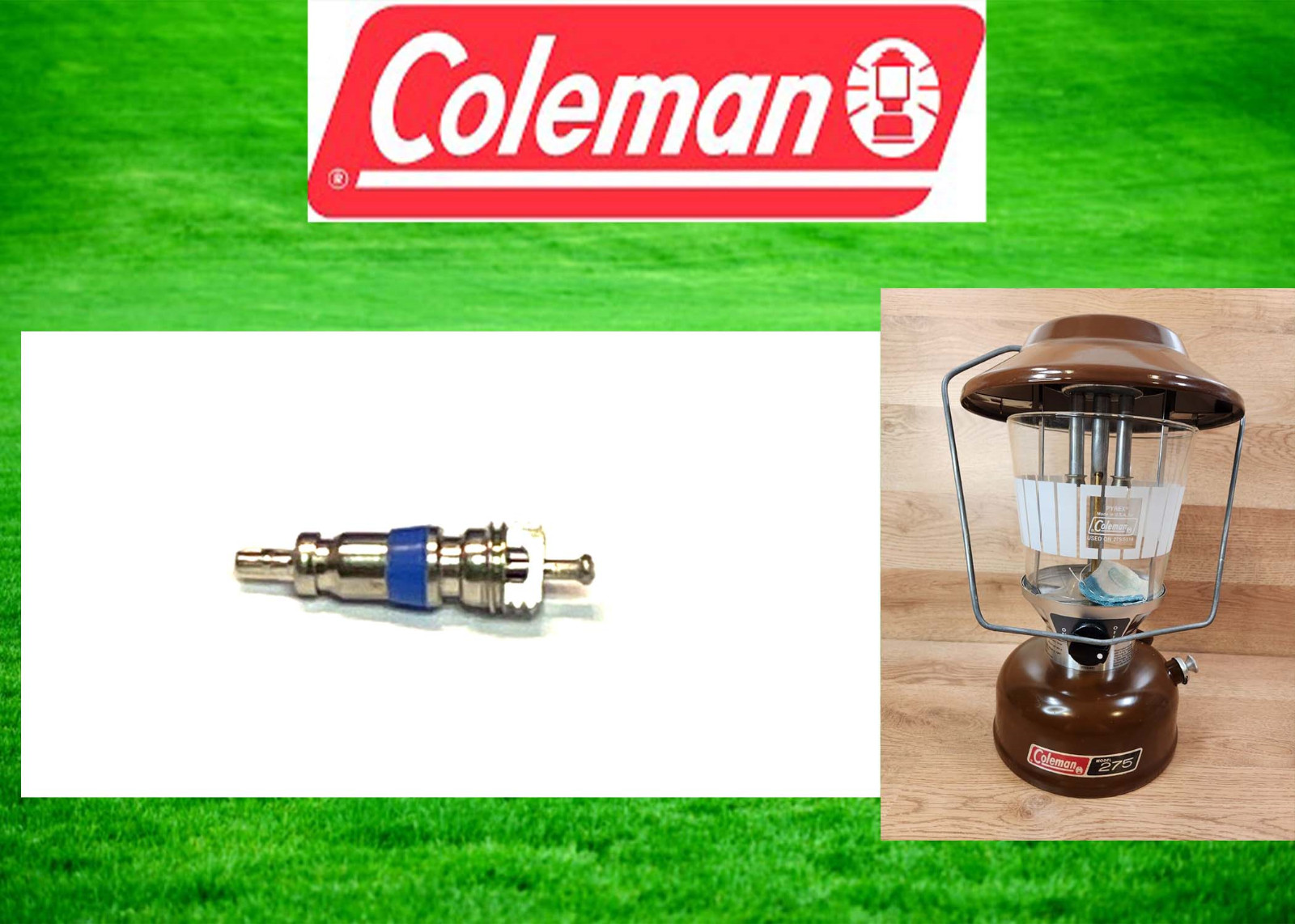 Coleman "Blue" Valve Core For The Vintage 1983, Model 275 Brown Lantern
