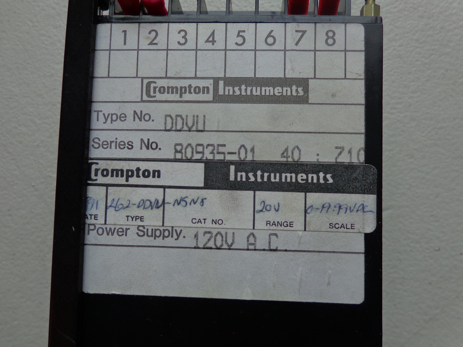 Compton 262 DDVU Digital Panel Meter Counter 120VAC