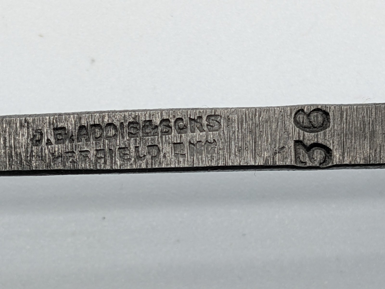 J.B. Addis & Sons Back‑Bent Gouge — Sweep 6, 3/8"