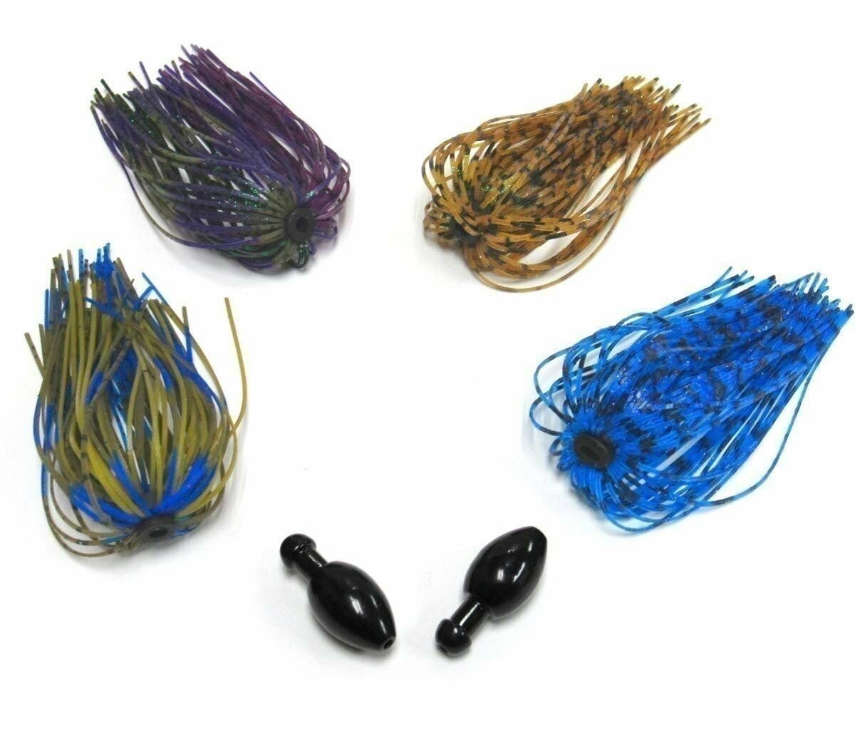 Harmony Fishing - Tungsten Skirted Punch Weight/Slither Rig MSS Kit [Pack of 2]